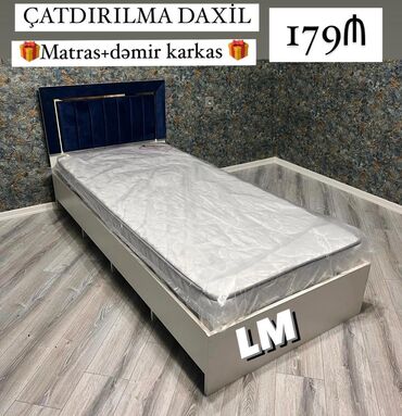 tek carpayilar qiymeti: *Tək çarpayı+matras🎁* _*SİFARİŞLƏ VƏ YENİ*_ *Qiymət : 179₼*(1ədədi)