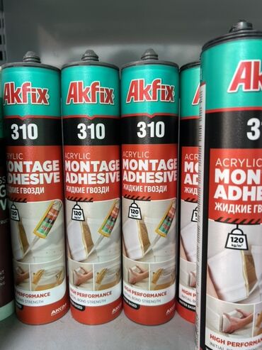 клей для керамогранита: Акриловый монтажный клей Akfix 310 в баллонах. Предназначен для
