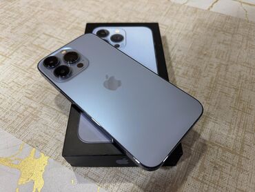 iphone 13 islenmis: IPhone 13 Pro, 256 GB, Sierra Blue, Face ID, Sənədlərlə