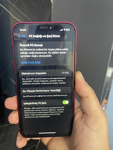 iphone x kabro: IPhone Xr, 128 GB, Qırmızı, Face ID — 5