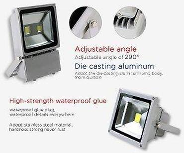 Rasveta: 100W Reflektor kvalitetnije diode. Snaga: 100W Boja: 6500 K — 12