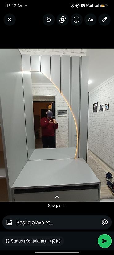 2el dolablar: Salam. Dəhliz üçün modern üslubda mebel satılır. çox az istifadə — 1