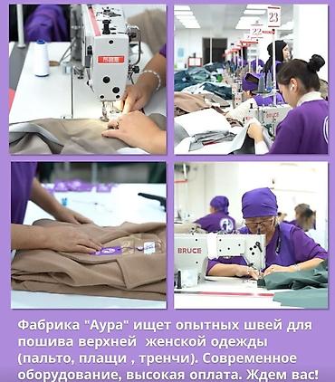 швеи женские брюки: Швея, Постоянная, Универсал, Район: Рабочий Городок, Верхняя одежда, Оплата: Еженедельно, Опыт работы: 3-5 лет опыта — 1