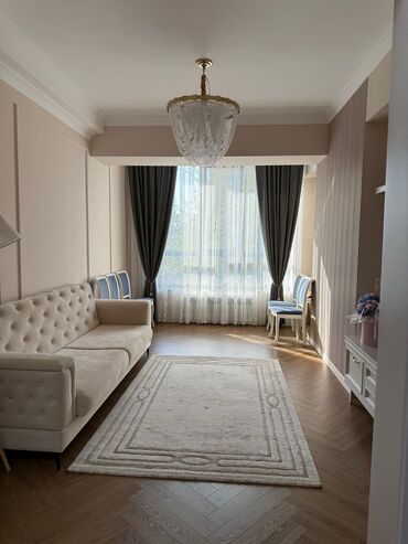 квартира в бишкеке с подселением: 2 бөлмө, 62 кв. м, Элитка, 3 кабат, Дизайнердик ремонт