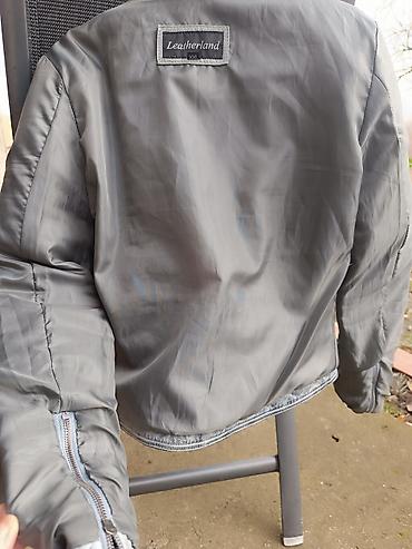 ps sakoi snizenje: Leatherland kožna moto jakna – siva, “washed” efekat - Materijal — 7