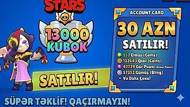 free fire hesab satisi tap az: Brawl Stars hesabı – 13.000 kuboklu Paket məzmunu: - 552 Elmas (Gems) — 1