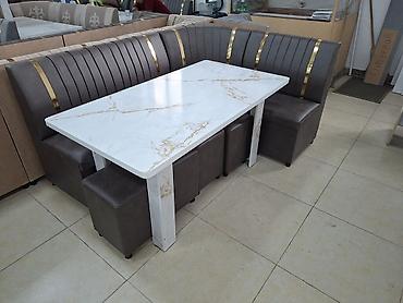 silver kitchen: Кухонный мягкий уголок, Новый, Пластик, цвет - Бежевый — 5