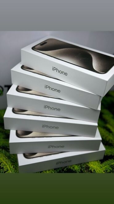 iphone 5 s 16 gb: IPhone 15 Pro Max, Жаңы, 256 ГБ, Кабель, Куту, 100 %