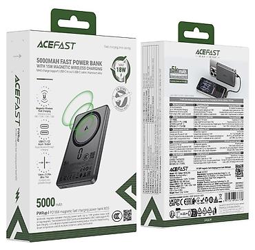 ACEFAST M35 — магнитный внешний аккумулятор 5000 мА·ч с быстрой