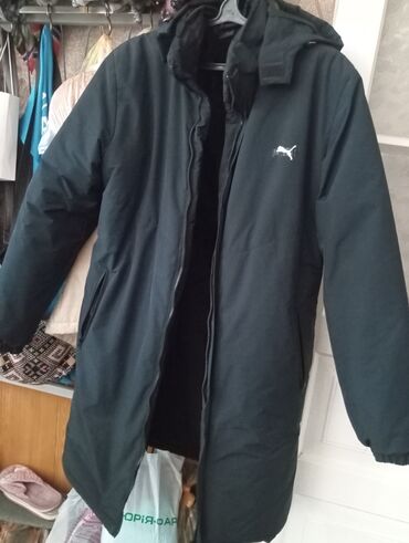 купить плащ дождевик мужской: Мужская куртка, M (EU 38), Puma, Б/у, цвет - Синий, Самовывоз
