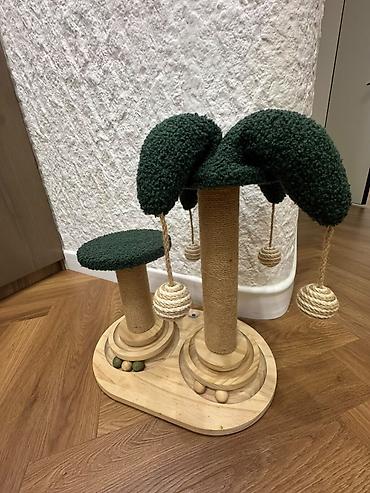 Башка жаныбарлар: Когтеточка-игровой комплекс для кошек 🌴🐱 Стильная и необычная — 1
