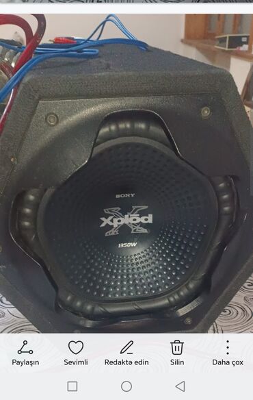 телефоны fly cirrus 7: Sony Xplod subwoofer – 1350W gücə malik avtomobil bas dinamik