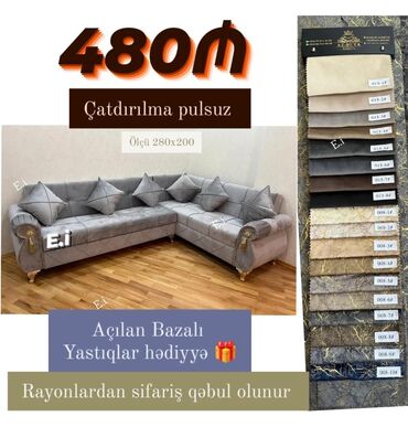 Çarpayılar: Künc divan, Açılan, Bazalı