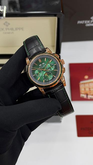 don modeleri: Yeni, Qol saatı, Patek Phillipe, rəng - Yaşıl — 2