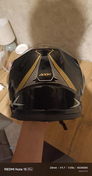 moto aranda: AXK motosiklet dəbilqəsi – tam üzlü (full-face) model - Rəng və — 2