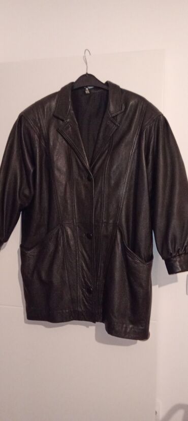 dugi zenski prsluci: EXTRA CENA Zenska kozna jakna, obucena par puta, M velicina, iz