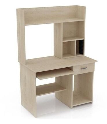 Sifarişlə yazı masaları: Dördbucaq masa, Stulsuz, Polkalı, Siyirməli, Türkiyə, Mat laminat — 17