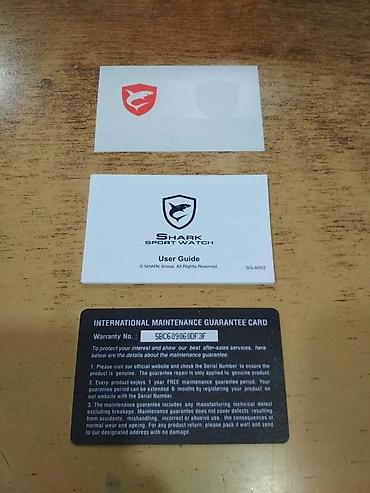 Аксессуары: Shark sport kishi ucun qol saati satilir, ideal hediyyedir. Kartinda — 5