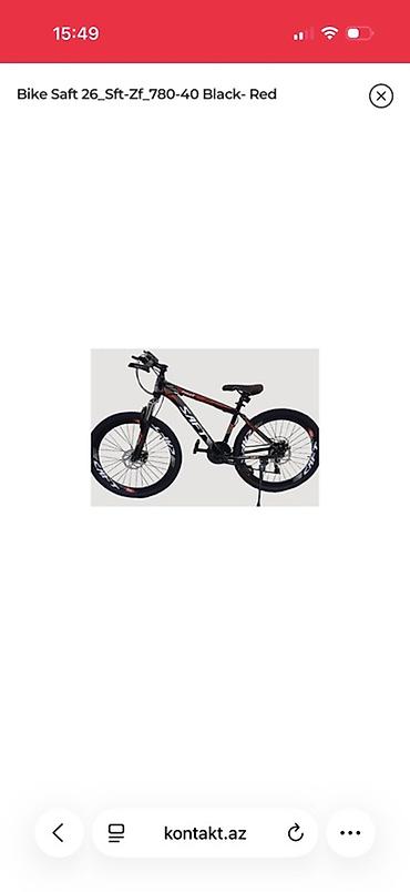 trek velosipedleri: SAFT 26 SFT-ZF 780-40 dağ velosipedi – Black/Red Texniki — 3