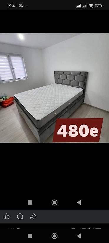 Kreveti: Boxspring bračni kreveti sa tapaciranim uzglavljem - Tip: boxspring — 5
