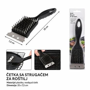 KMT Četka za alat za roštilj 2406322 Četka sa strugačem za temeljno