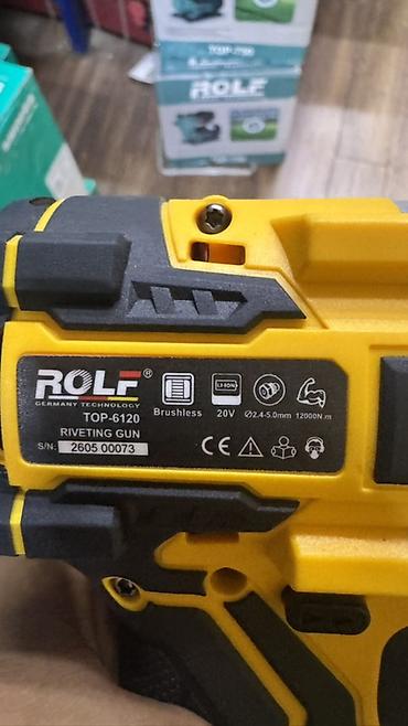 лазерный уривин: Аккумуляторный заклёпочник ROLF TOP-6120 - Тип: заклёпочний пистолет — 4