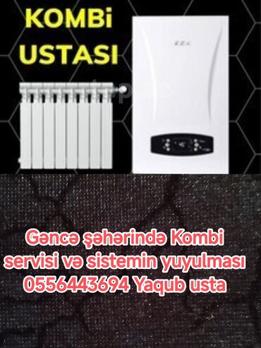 ən ucuz kombilər: Gəncədə kombi ustası