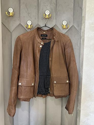 drap kişi godəkcəsi: Massimo Dutti təbii dəridən qadın gödəkçə (kurtka)
M olcu — 1