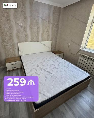 Yataq dəsti – çarpayı və əlavə seçimlər - Model: Çarpayı - Ölçü: 160