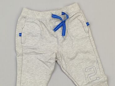 legginsy ze srebrnym lampasem: Spodnie dresowe, Marks & Spencer, 3-6 m, stan - Bardzo dobry