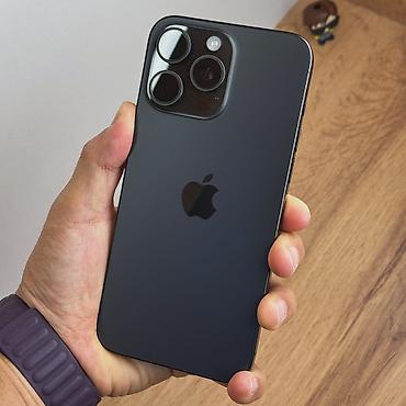 sony i pro: IPhone 15 Pro Max, Б/у, 256 ГБ, Black Titanium, Защитное стекло, Чехол, Кабель, 85 % — 10