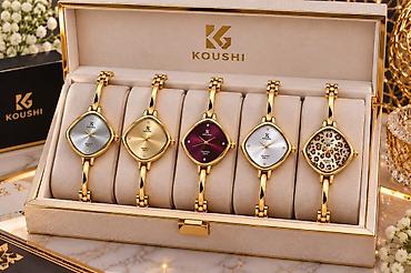 hacar desdi: Koushi qadın qol saatları – dəbli hədiyyə seti - Brend: KOUSHI - — 1