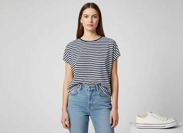 czerwone sandały h m: H&M Basic, Жіноча блуза, розмір L