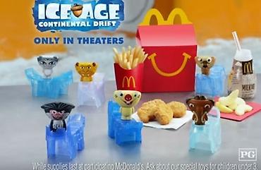 mcdonalds oyuncaq: McDonald’s Happy Meal “Ice Age: Continental Drift” kolleksiya — 2