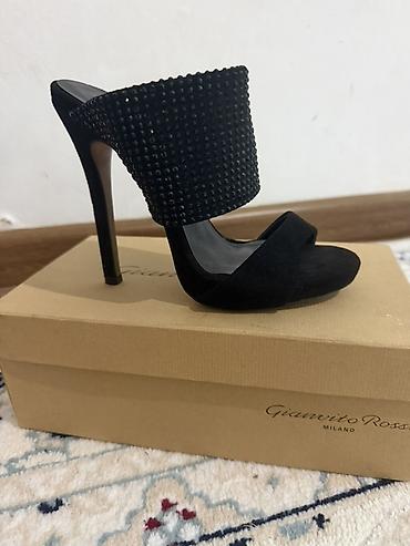 stud 5000: Элегантные женские мюли Gianvito Rossi Milano в черном цвете — 4