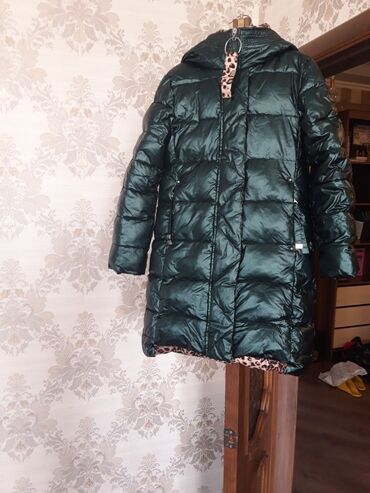 Плащ-куртка зимняя утеплённая Фабричный Китай на девочку лет 7-9
