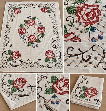 sufre: Vintage napperon (çay süfrəsi) 🕰 1960–1970-ci illər 🌍 Avropa 🧵 Əl işi — 2