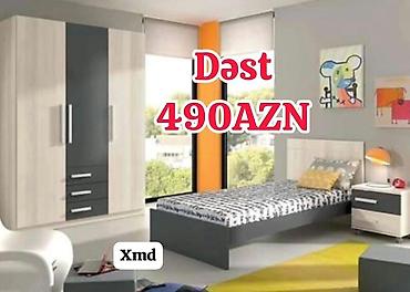 embawood usaq carpayilari: Uşaq/yeni yetmə otağı mebel dəsti Dəst tərkibi: - Tək nəfərlik — 1