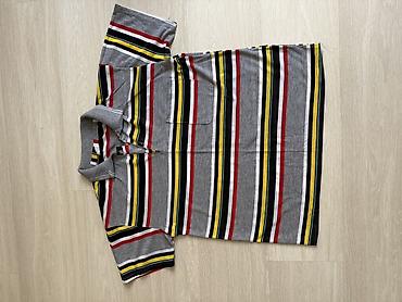 cins koynək: Kişi polo köynəyi – zolaqlı dizayn - Model: Qısaqol polo köynək - — 1