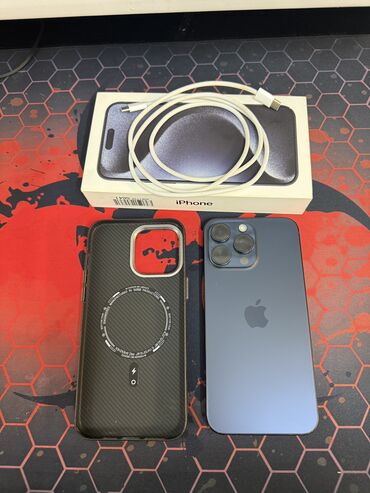 iphone 8 plus 64gb бишкек: IPhone 15 Pro Max, Б/у, 256 ГБ, Blue Titanium, Защитное стекло, Чехол, Кабель, 87 %