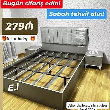Ev və bağ: Yeni, İkinəfərlik çarpayı, Bazasız, Matras ilə — 10