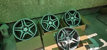 трактор диска: Куйма Дисктер R 18 Mercedes-Benz, Комплект, тешиктери - 5, Колдонулган