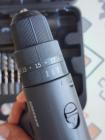 inno: 🔩 Дрель шуруповёрт GREENER 12V 🔋 Аккумуляторный в черном стильном — 6