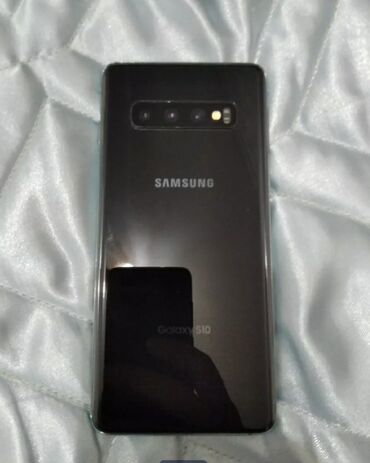 Samsung Galaxy S10, Б/у, 128 ГБ, цвет - Черный, 1 SIM