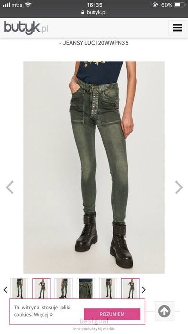 Farmerke: Moderne original Desigual farmerke naznačene veličine 36. Imaju nešto — 5