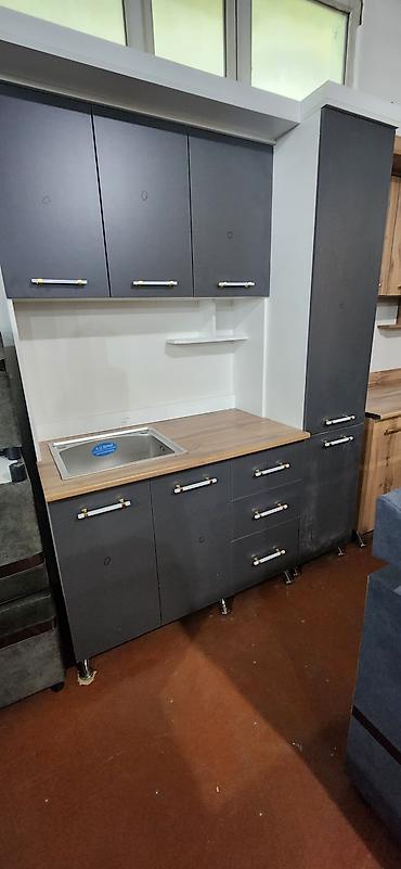 silver kitchen: Кухонный гарнитур, Новый, ДСП, Бесплатная доставка — 6