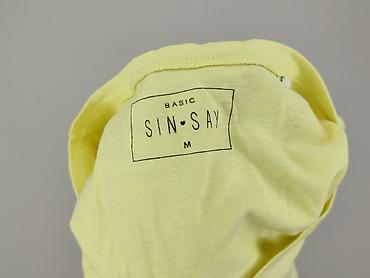 bluzki czarne basic: Sinsay, T-shirt damski, rozmiar M — 4