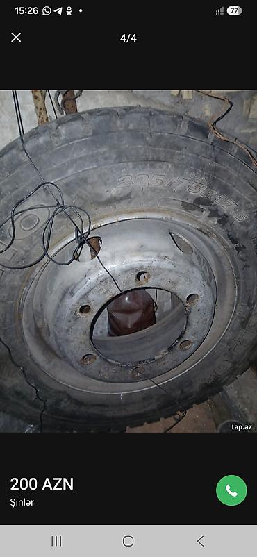 турбаза автомобиль: Şin və disk komplekti - Ölçü: 225/75 R17.5 (tubeless) - Protektor — 2