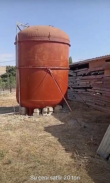 ucuz gul: 20 tonluq metal su çəni - Həcm: 20 ton (şəkildə qeyd edilib) - — 1