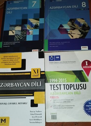 1 ci sinif testleri azerbaycan dili: Hər birinin qiyməti 3 AZN-dir 8ci sinif test kitabı yepyenidir, 1